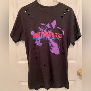 Jimi Hendrix Authentic Ripped T-Shirt
